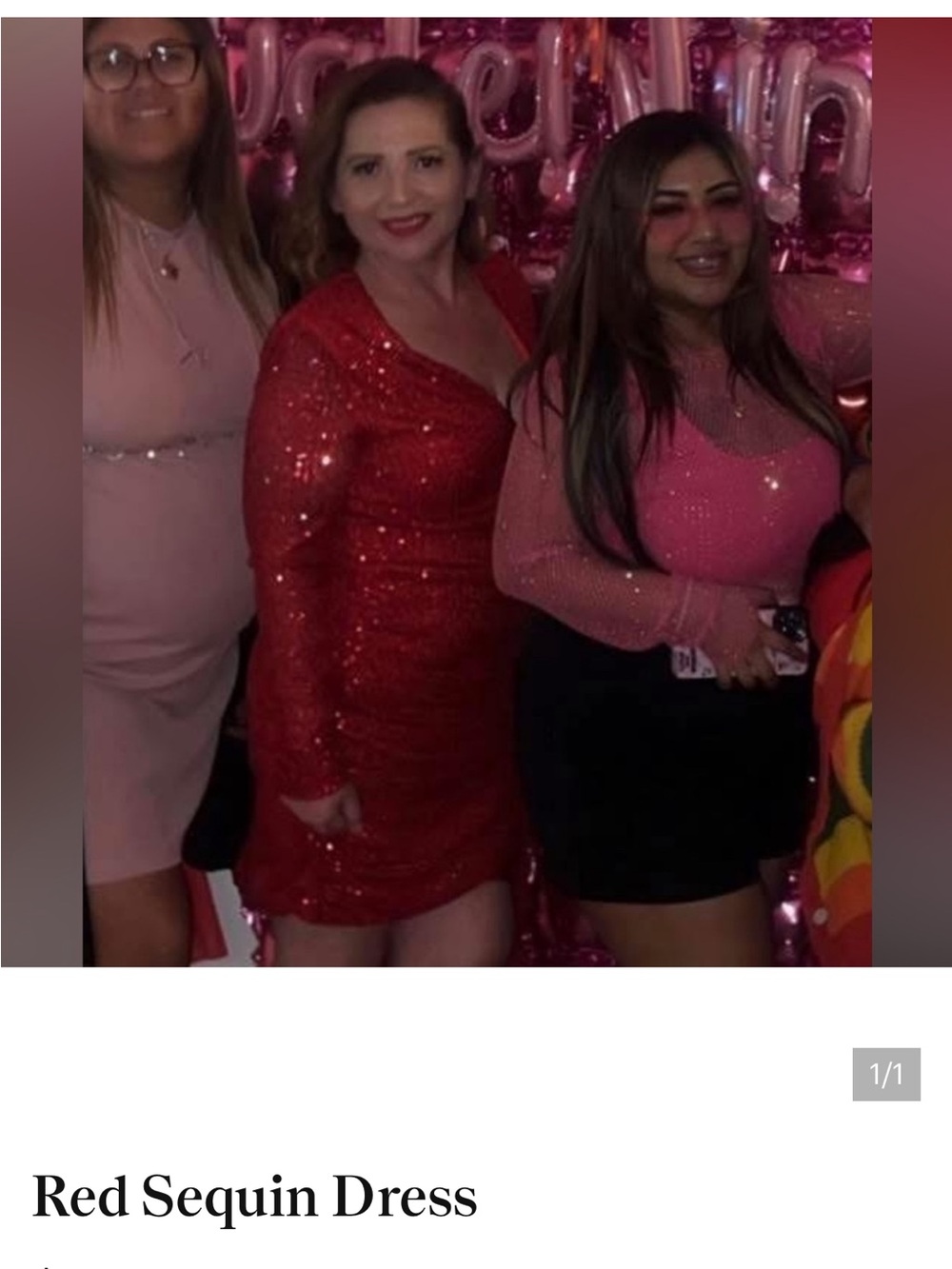 Red Sequin Dress - Picture 2 of 2